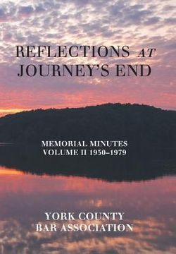 portada Reflections at Journey's End: Memorial Minutes Volume Ii 1950-1979 (en Inglés)