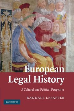 portada European Legal History: A Cultural and Political Perspective (in English)