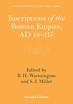 portada Inscriptions of the Roman Empire, ad 14–117 (Lactor Sourcebooks in Ancient History, Series Number 8) (en Inglés)