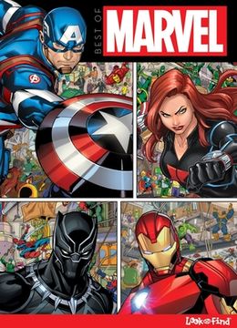 portada Best of Marvel Look and Find - Spider-Man, Avengers, Guardians of the Galaxy, Black Panther and More! - Characters From Avengers Endgame Included - pi Kids (en Inglés)