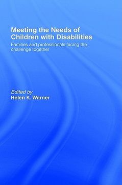 portada meeting the needs of children with disabilities: families and professionals facing the challenge together