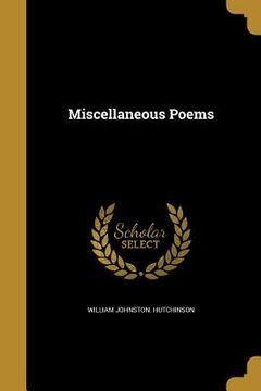 portada Miscellaneous Poems (in English)