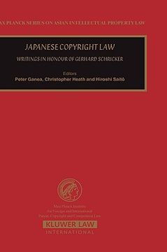 portada japanese copyright law: writings in honour of gerhard schricker (in English)