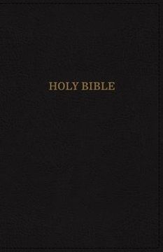 portada KJV, Deluxe Reference Bible, Giant Print, Imitation Leather, Black, Indexed, Red Letter Edition, Comfort Print (en Inglés)