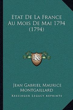 portada etat de la france au mois de mai 1794 (1794) (en Inglés)