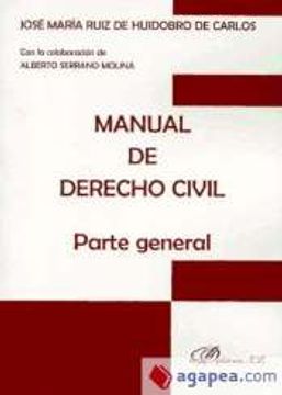 portada Manual de Derecho Civil. Parte General