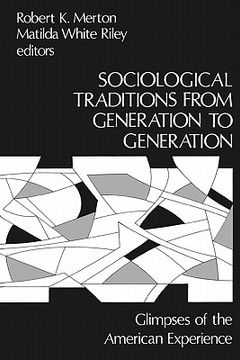 portada sociological traditions from generation to generation (en Inglés)