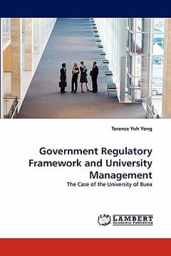 portada government regulatory framework and university management (in English)