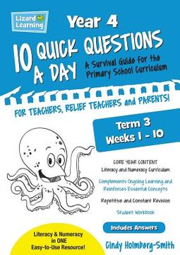 portada Lizard Learning 10 Quick Questions A Day Year 4 Term 3