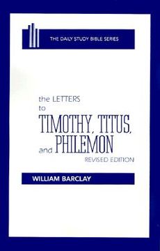 portada the letters to timothy, titus, and philemon (en Inglés)