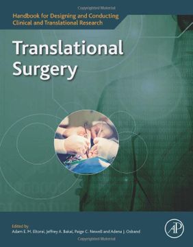 portada Translational Surgery (Handbook for Designing and Conducting Clinical and Translational Research) (en Inglés)