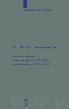 portada Die Welt im Ausnahmezustand (Beihefte zur Zeitschrift f r die Alttestamentliche Wissensch) (en Alemán)