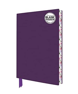 portada Purple Blank Artisan Notebook (Flame Tree Journals) (Blank Artisan Notebooks) 