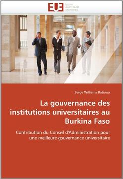 portada La Gouvernance Des Institutions Universitaires Au Burkina Faso
