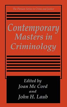 portada Contemporary Masters in Criminology (en Inglés)