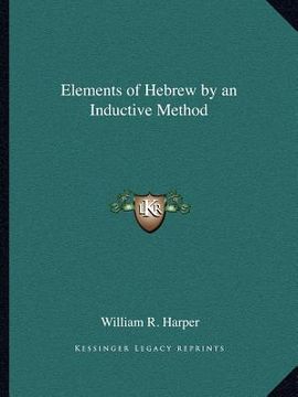 portada elements of hebrew by an inductive method (en Inglés)
