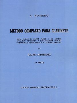portada ROMERO A. - Metodo Vol.4 para Clarinete (Menendez)