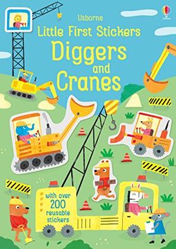 portada Little First Stickers Diggers and Cranes (in English)