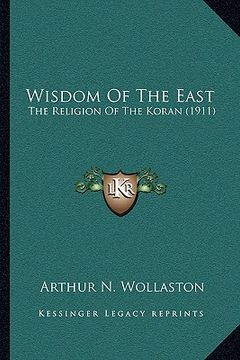 portada wisdom of the east: the religion of the koran (1911) (in English)