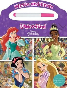 portada Disney Princess: Write-And-Erase Look and Find (en Inglés)