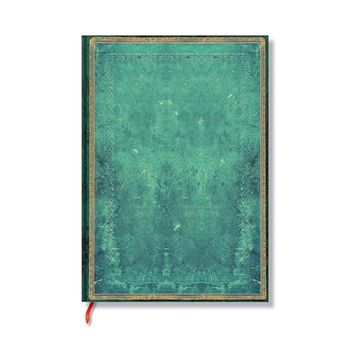 portada Paperblanks | Pacific Blue | old Leather Collection | Softcover Flexis | Midi | Lined | Elastic Band | 176 pg | 100 gsm (en Inglés)