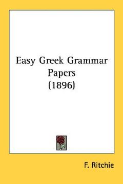 portada easy greek grammar papers (1896) (in English)