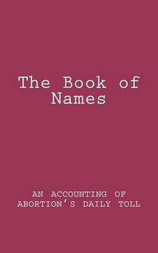 portada the book of names (en Inglés)