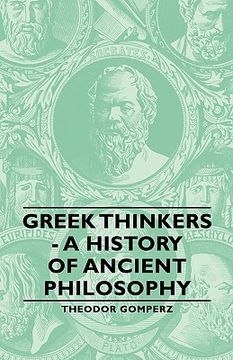 portada greek thinkers - a history of ancient philosophy (en Inglés)