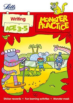 portada Writing age 3-5 (Letts Monster Practice) (en Inglés)