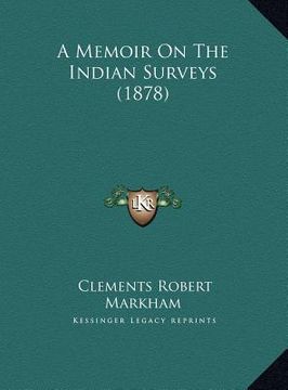 portada a memoir on the indian surveys (1878) (in English)