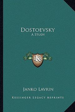 portada dostoevsky: a study (en Inglés)