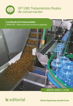 portada Tratamientos Finales de Conservación. Inav0109 - Fabricación de Conservas Vegetales (in Spanish)