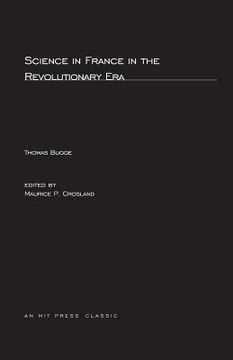portada science in france in the revolutionary era (en Inglés)