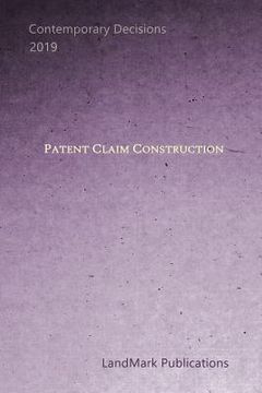 portada Patent Claim Construction (en Inglés)