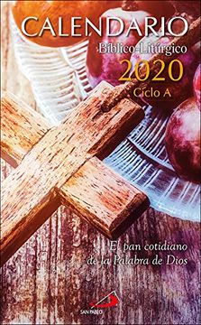 portada Calendario Bíblico-Litúrgico 2020 Para España y América - Ciclo a: El pan Cotidiano de la Palabra de Dios