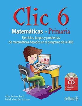 portada clic 6: matematicas primaria incuye cd