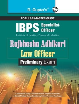 portada IBPS (Specialist Officer) Rajbhasha Adhikari / Law Officer (Preliminary) Exam Guide (in English)