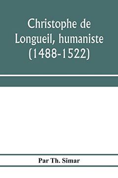 portada Christophe de Longueil, Humaniste (1488-1522) (in English)
