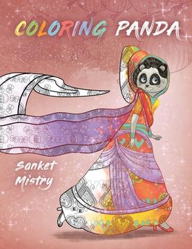 portada Coloring Panda: A Coloring Book for Girls, Stress Relief Fun With Relaxing Designs of Magical Animals, Fantasy, Mandalas, Flowers, Pat