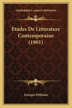 portada Etudes De Litterature Contemporaine (1901) (in French)