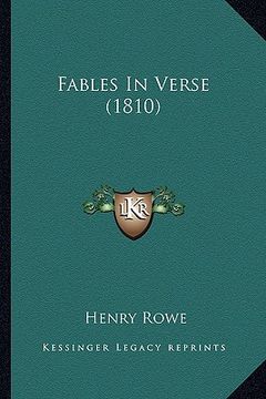 portada fables in verse (1810) (en Inglés)
