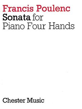 portada francis poulenc: sonata for piano, four hands or two pianos