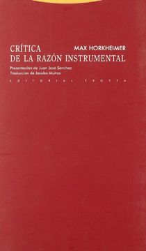 portada Critica de la Razon Instrumental (in Spanish)