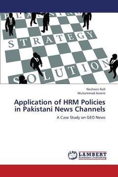 portada application of hrm policies in pakistani news channels
