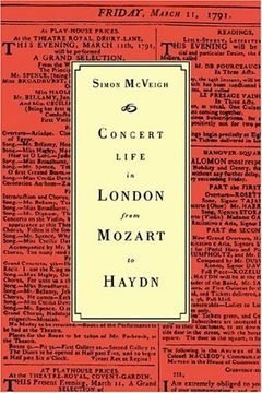 portada Concert Life in London From Mozart (en Inglés)
