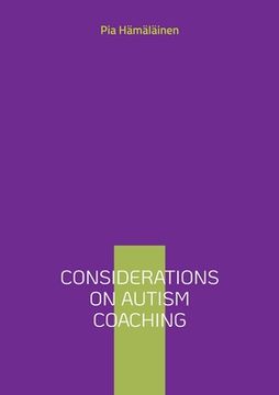 portada Considerations on Autism Coaching (en Inglés)