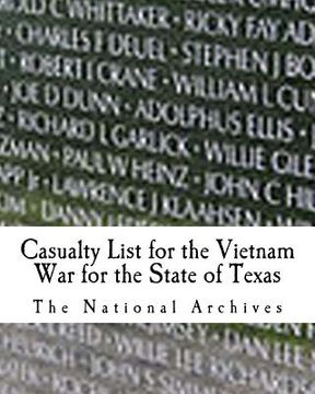 portada Casualty List for the Vietnam War for the State of Texas (en Inglés)