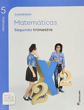 portada Cuaderno Matematicas 5 Primaria 2 Trim Saber Hacer - 9788468014609