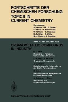 portada organmetallic compounds in industry (en Alemán)