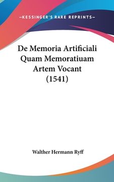 portada De Memoria Artificiali Quam Memoratiuam Artem Vocant (1541) (en Latin)